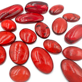 Red  Amber Free Shape Cabochons
